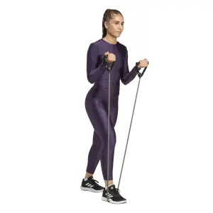 Långärmad tröja för kvinnor adidas Workout Essentials Shine image-3