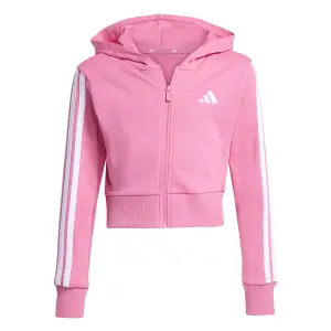 Girl's full-zip hoodie adidas Essentials 3-Stripes image-0