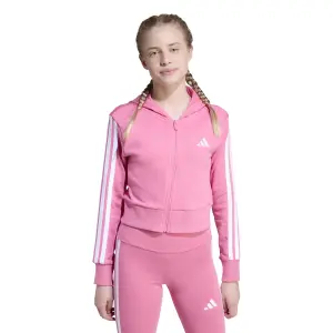 Girl's full-zip hoodie adidas Essentials 3-Stripes image-1
