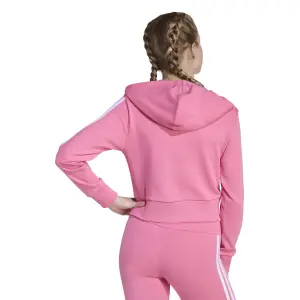 Girl's full-zip hoodie adidas Essentials 3-Stripes image-3