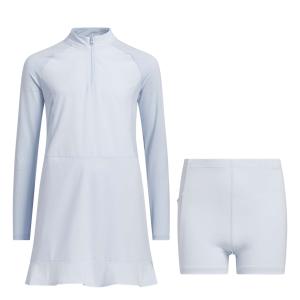 Mädchen Kleid mit 1/4 Reißverschluss adidas Frill