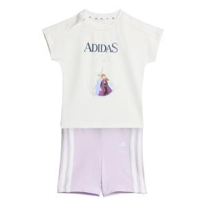 Conjunto de camiseta y pantalón corto bebé adidas Disney Frozen image-1
