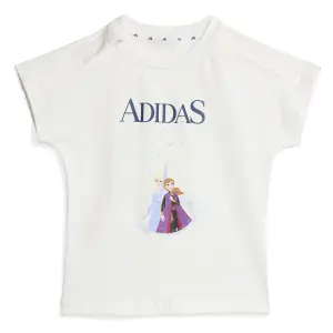 Baby girl t-shirt and shorts set adidas Disney Frozen image-1