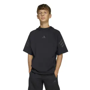 Camisola de manga curta com capuz para criança adidas Future Icons 3-Stripes image-1