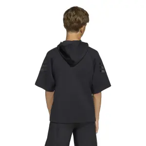 Camisola de manga curta com capuz para criança adidas Future Icons 3-Stripes image-3