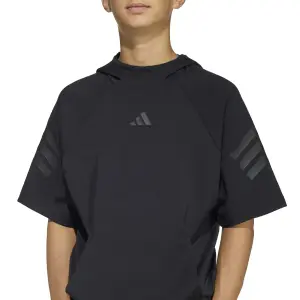 Camisola de manga curta com capuz para criança adidas Future Icons 3-Stripes image-6