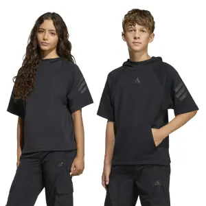 Camisola de manga curta com capuz para criança adidas Future Icons 3-Stripes image-2