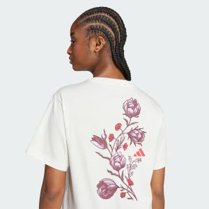 Dames-T-shirt adidas Tiro Floral Graphic image-5