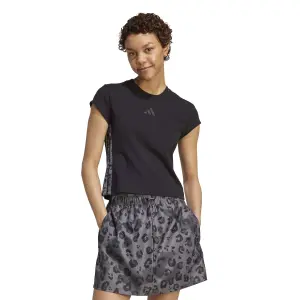 T-shirt 3-stripes met dierenprint voor dames adidas image-1