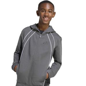 Felpa con cappuccio a blocchi di colore per bambini adidas image-4