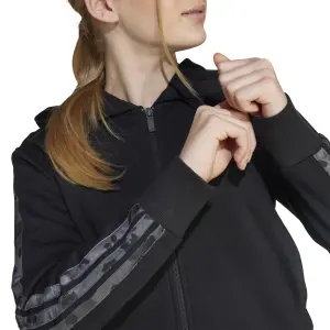 Veste de survêtement à capuche fille adidas 3-Stripes Animal image-5