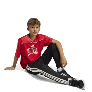 Μπλούζα T-shirt γηπέδου από πλέγμα για παιδιά adidas image-3