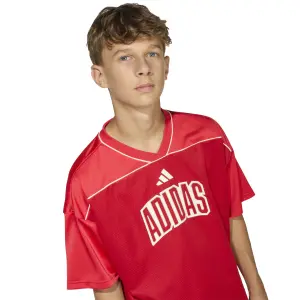 Μπλούζα T-shirt γηπέδου από πλέγμα για παιδιά adidas image-6
