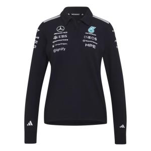 Polo de manga larga con textura para mujer Mercedes AMG Petronas Formula 1 Team Engineers