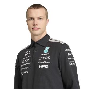 Mercedes AMG long sleeve cotton polo Petronas Formula 1 Team Engineers image-4
