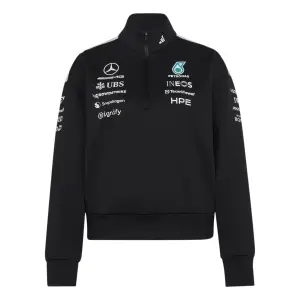Mercedes AMG women's 1/4 zip sweatshirt Petronas Formula One Team Engineers