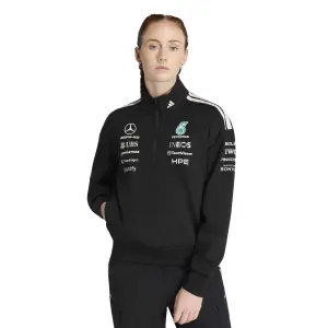 Mercedes AMG women's 1/4 zip sweatshirt Petronas Formula One Team Engineers image-1