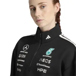 Mercedes AMG women's 1/4 zip sweatshirt Petronas Formula One Team Engineers image-4