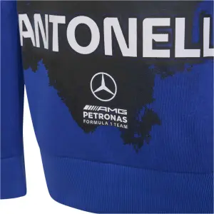 Mercedes AMG Kinder Hoodie Petronas Formula One Team Kimi Antonelli Name & Number image-2