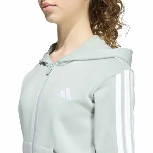 Full zip hoodie girl adidas Essentials image-5