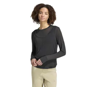 Damska koszulka z długim rękawem adidas Soft Lux Sheer image-1