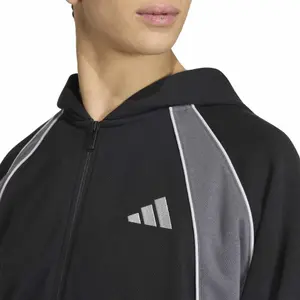 Zip-up hoodie adidas Seasonal Essentials Colorblock image-4