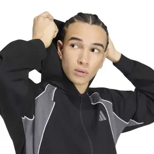 Zip-up hoodie adidas Seasonal Essentials Colorblock image-5