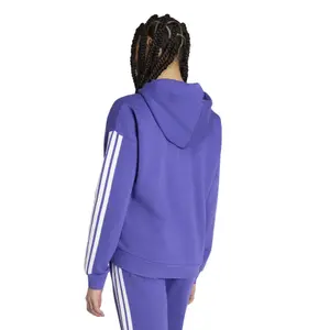 Women's zip-up hooded track jacket adidas Essentials 3-Stripes image-3