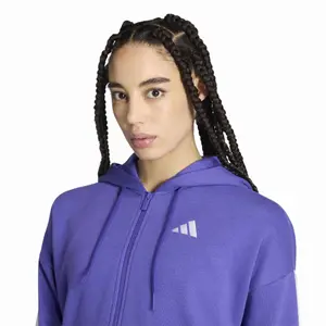 Women's zip-up hooded track jacket adidas Essentials 3-Stripes image-4