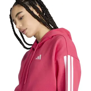 Damska bluza dresowa zapinana na zamek z kapturem adidas Essentials 3-Stripes image-4