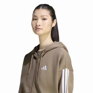 Women's zip-up hooded track jacket adidas Essentials 3-Stripes image-4