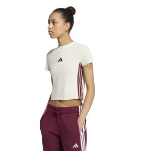 Women's slim-fit T-shirt adidas Essentials 3-Stripes image-1