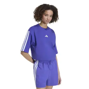 T-shirt i bomuld til kvinder adidas Essentials 3-Stripes image-1