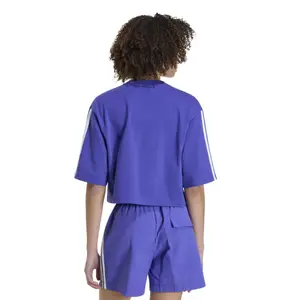 T-shirt i bomuld til kvinder adidas Essentials 3-Stripes image-3