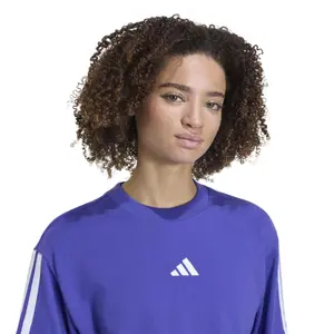 T-shirt i bomuld til kvinder adidas Essentials 3-Stripes image-4