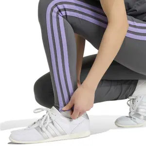 Leggings de algodão para mulher adidas Essentials 3-Stripes image-4