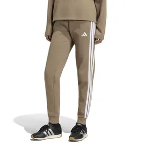 Pantalones de treino slim para mulher adidas Essentials 3-Stripes Fleece image-1
