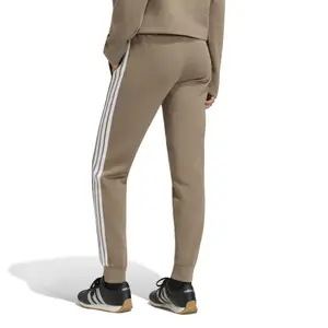 Pantalones de treino slim para mulher adidas Essentials 3-Stripes Fleece image-3