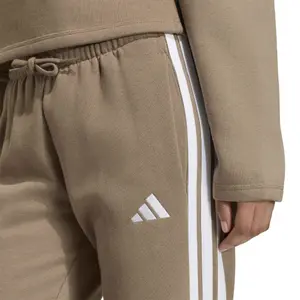 Pantalones de treino slim para mulher adidas Essentials 3-Stripes Fleece image-5
