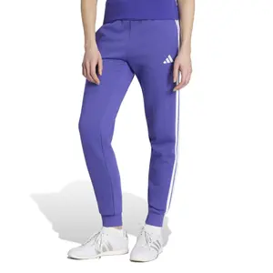 Pantalones de treino slim para mulher adidas Essentials 3-Stripes Fleece image-1