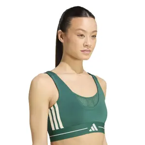 Brassière maintien léger femme adidas Hyperglam 3-Stripes Color Block image-4