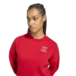 Bluza damska z kapturem adidas 3-Stripes Studio FL image-4