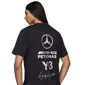 T-shirt adidas Mercedes AMG Y-3 Petronas Formul 1 Team Logo Stack image-3