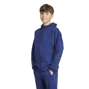 Træningsjakke med lynlås til børn adidas Future Icons 3-Stripes image-1
