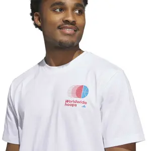 T-shirt adidas World Wide Hoops Classic image-4