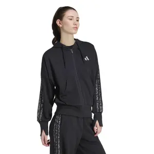Hættetrøje med lynlås til kvinder adidas Essentials 3-Stripes image-1
