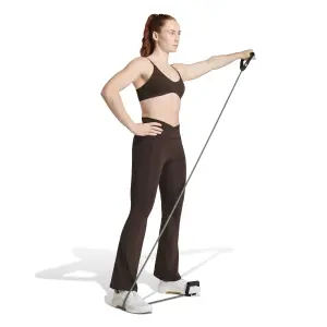 Leggings Damen adidas Studio All Me Flare X-Over 3-Stripes image-3