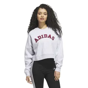 Bluza z logo z chenille dla kobiet adidas image-2
