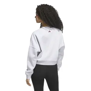 Bluza z logo z chenille dla kobiet adidas image-4