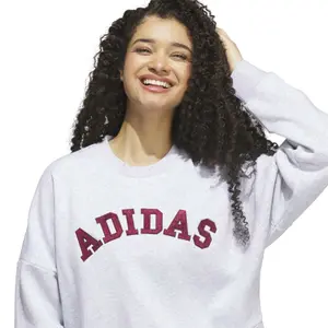 Bluza z logo z chenille dla kobiet adidas image-5